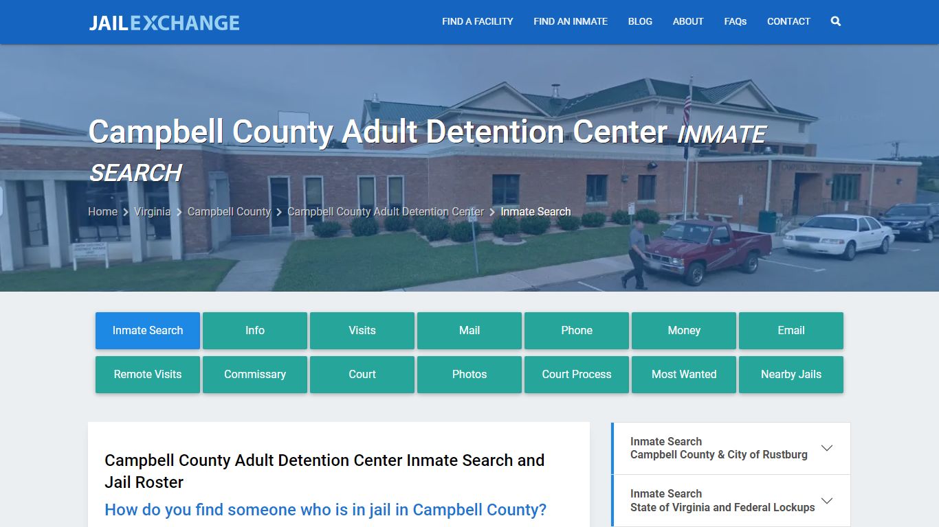 Campbell County Adult Detention Center Inmate Search - Jail Exchange